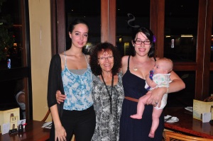 The girls of the family with our precious Eleanor.